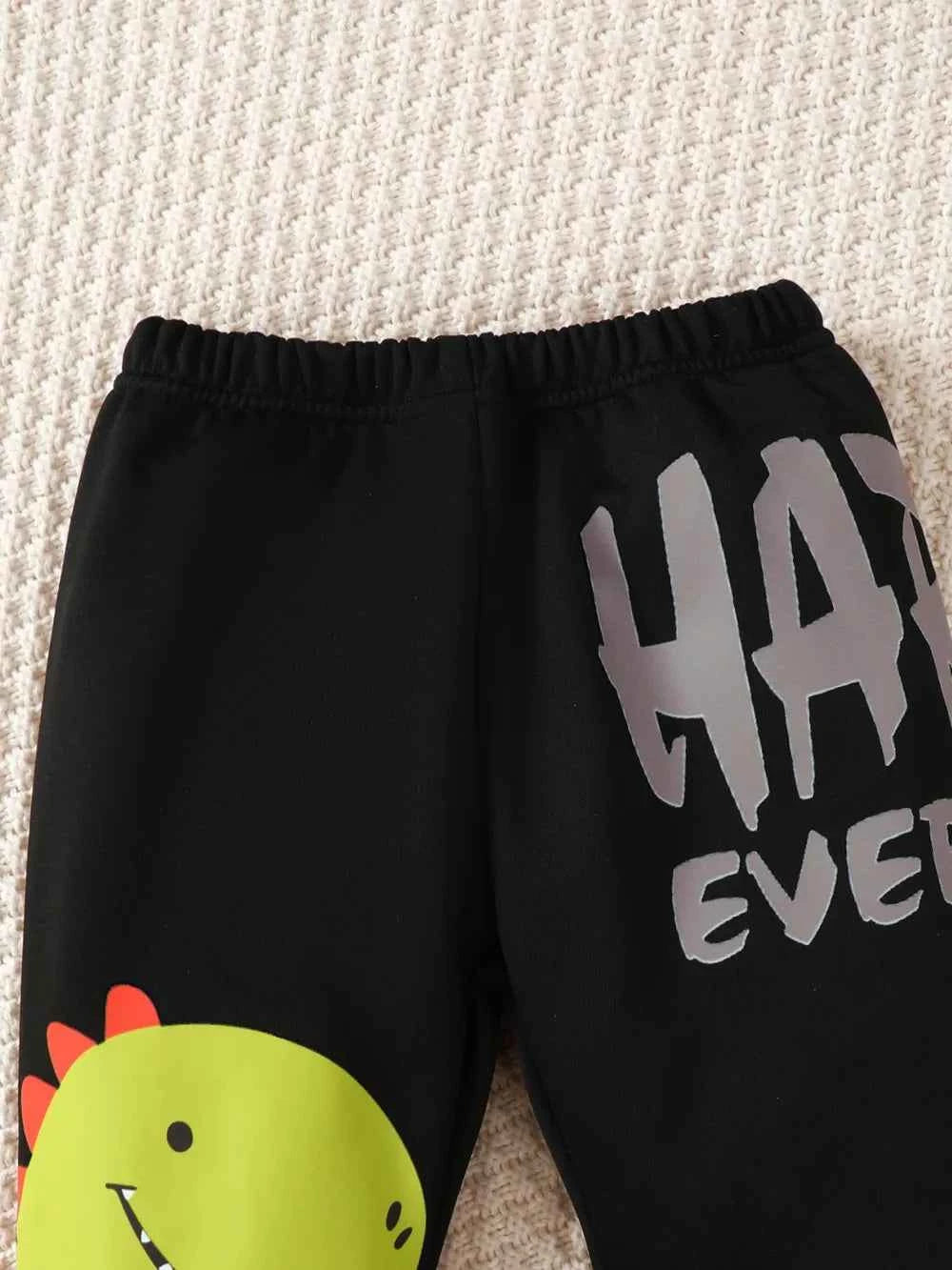 Children's Dinosaur Graphic Sweatshirt and Pants Set