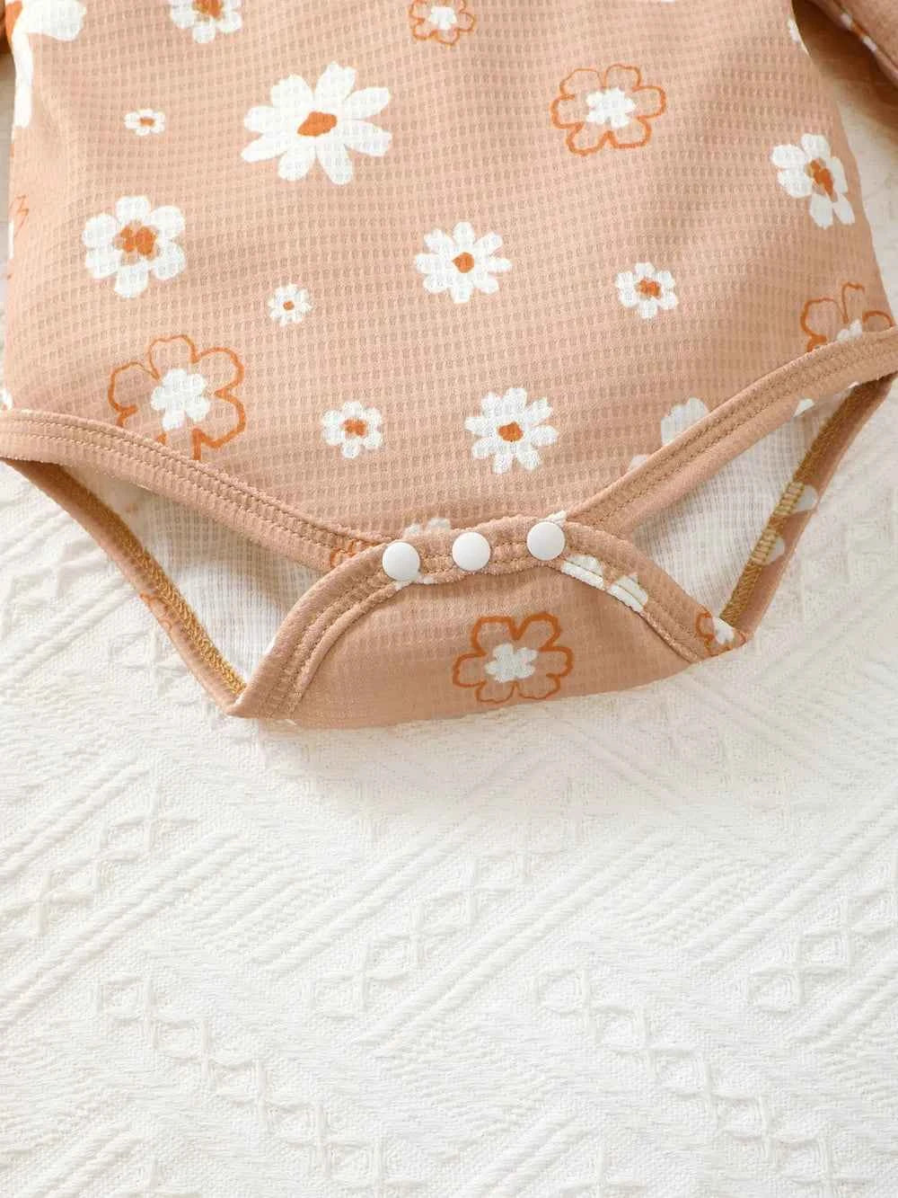 Children's Ruffled Floral Bodysuit and Bloomer, Headband Set