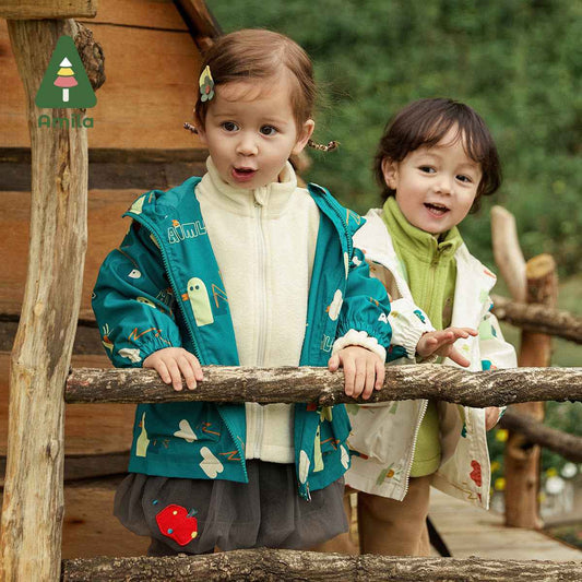 Children's Clothing Autumn Coat Autumn 3 In 1 Two-Piece Set Of Polar Fleece Inner Liner Girls Top